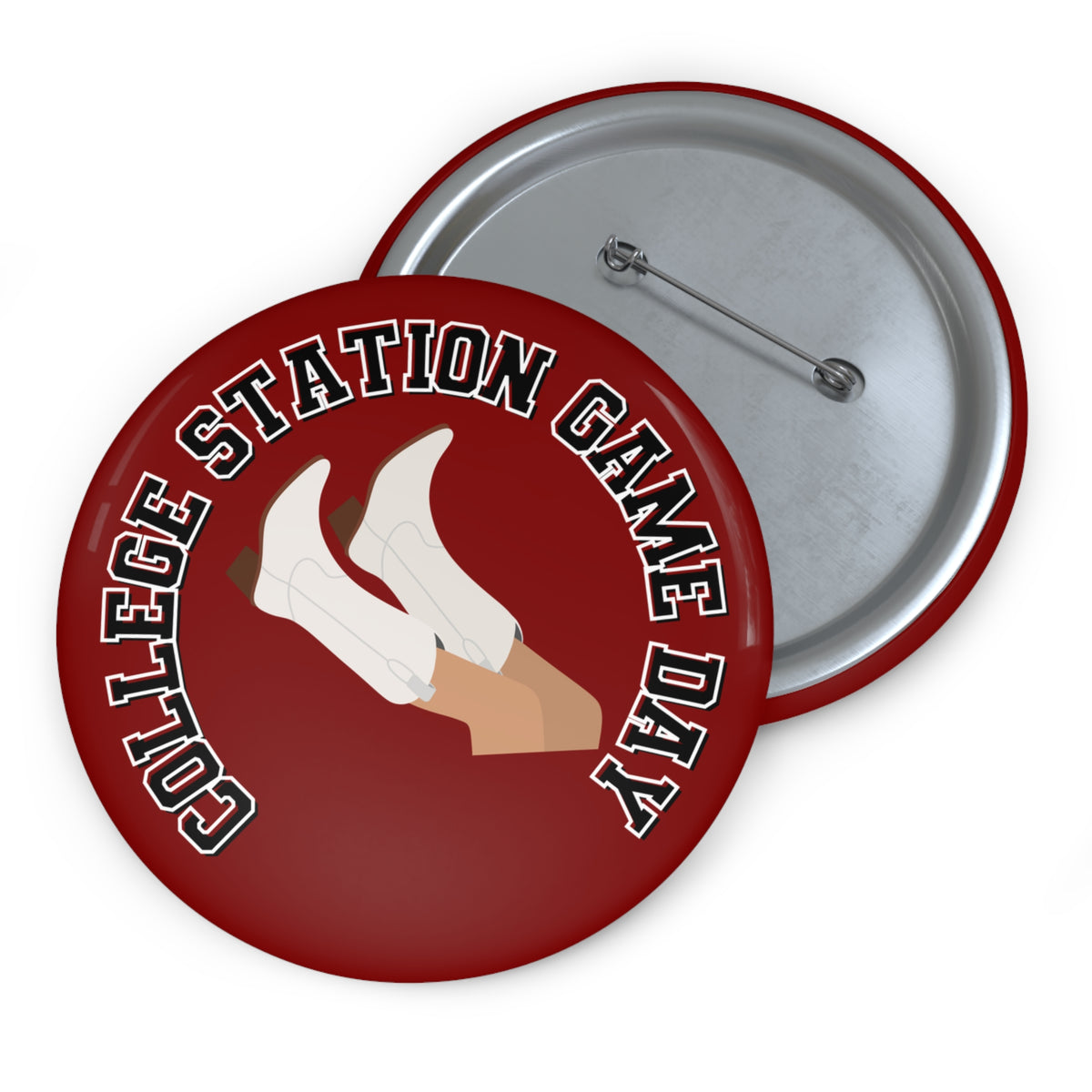 College Station Game Day Pin Button
