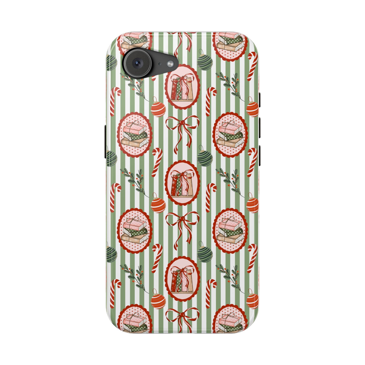 Books, Bows & Candy Canes Magnetic Impact-Resistant Phone Case