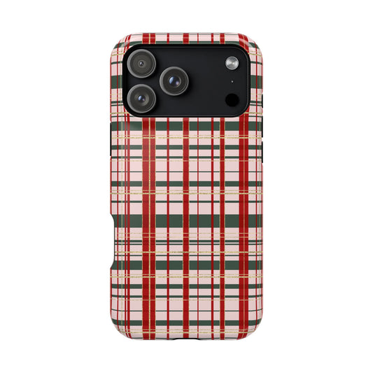 Darling Christmas Plaid Magnetic Impact-Resistant Phone Case