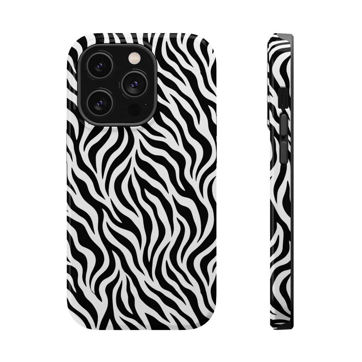 Zebra Print Magnetic Impact-Resistant Phone Case
