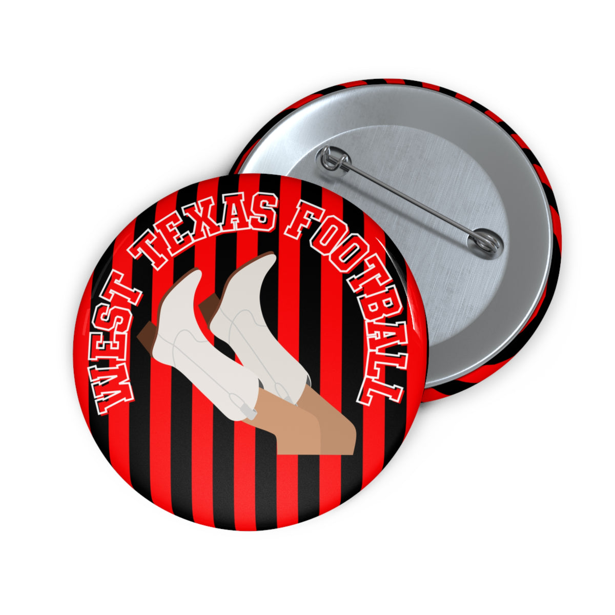 West Texas Football Pin Button