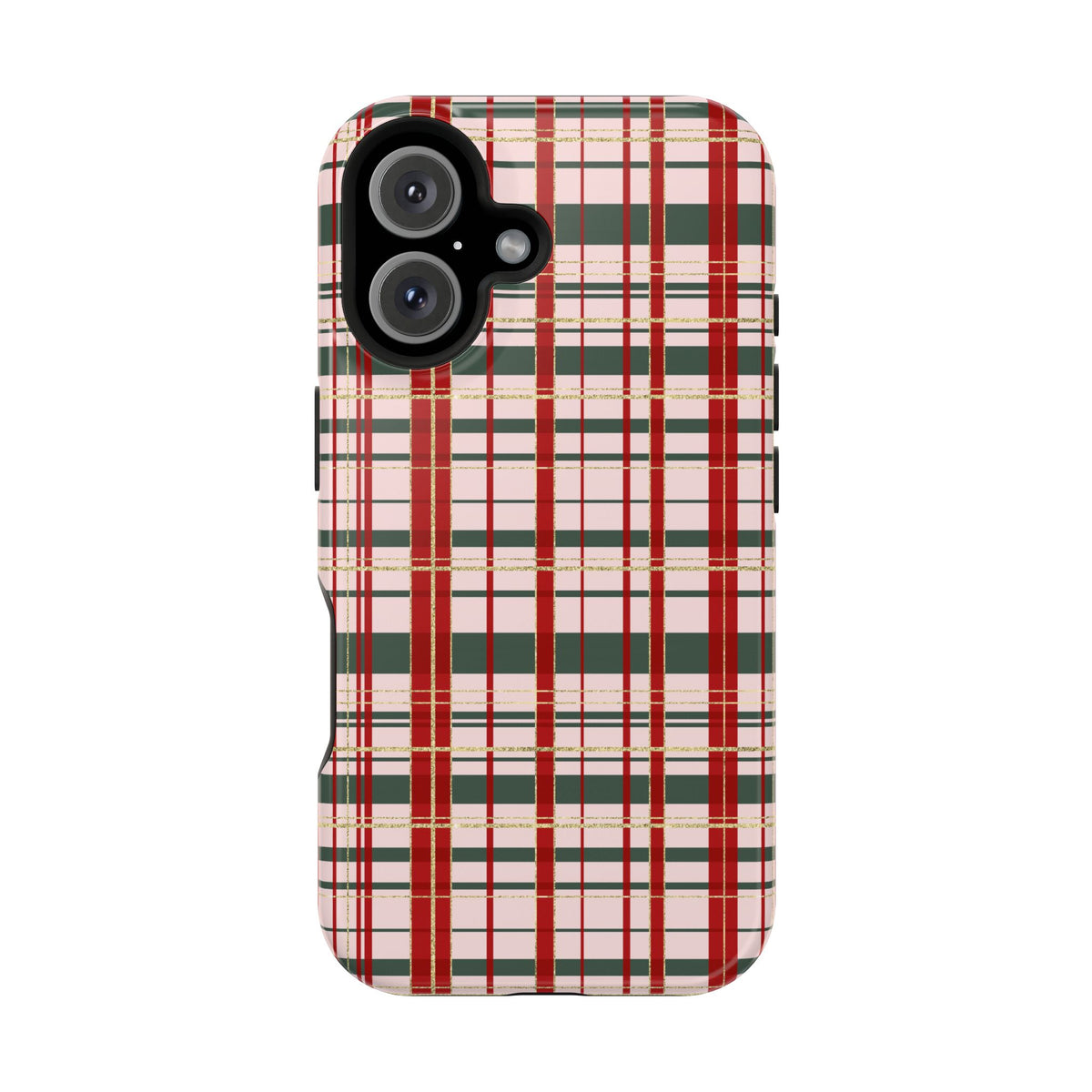 Darling Christmas Plaid Magnetic Impact-Resistant Phone Case