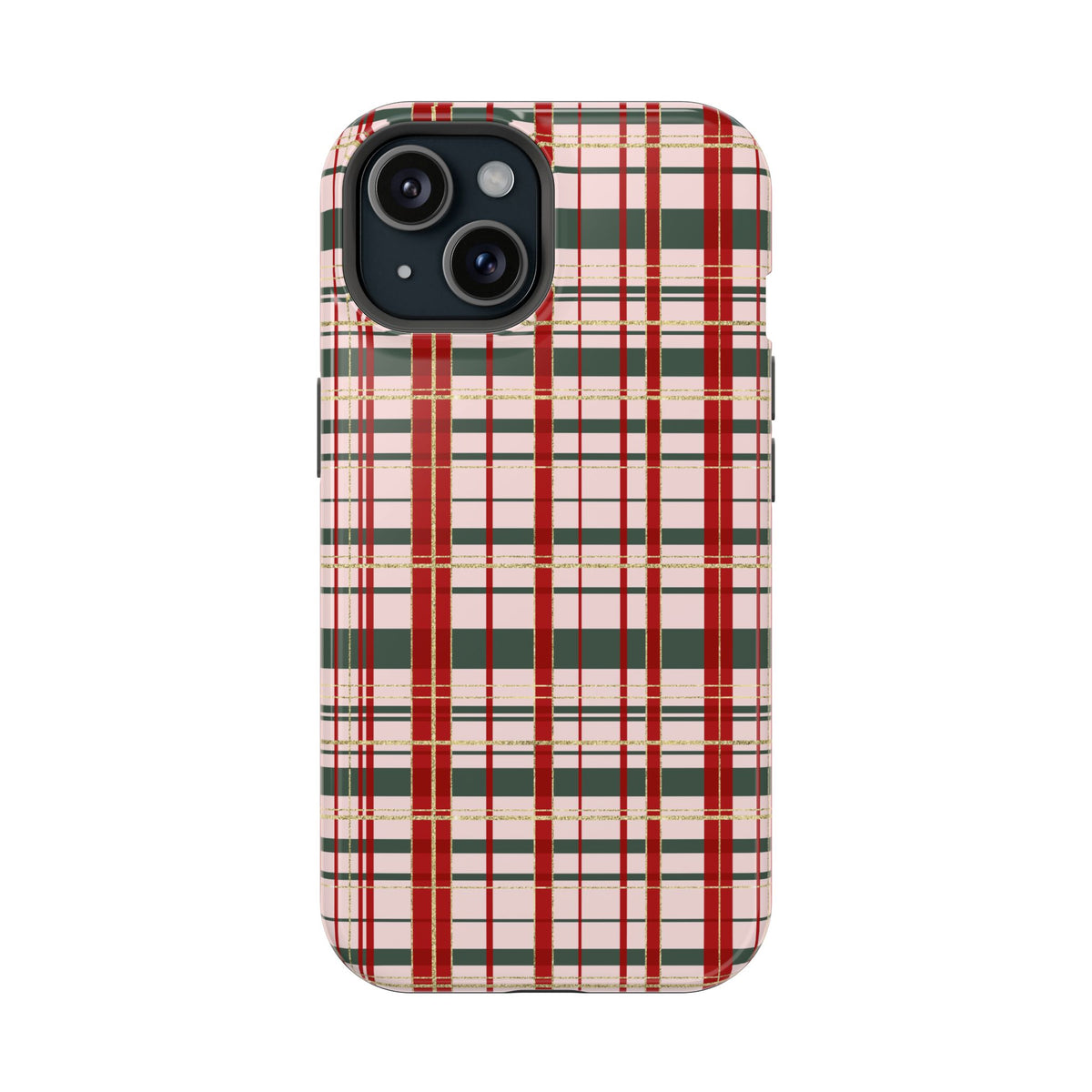 Darling Christmas Plaid Magnetic Impact-Resistant Phone Case