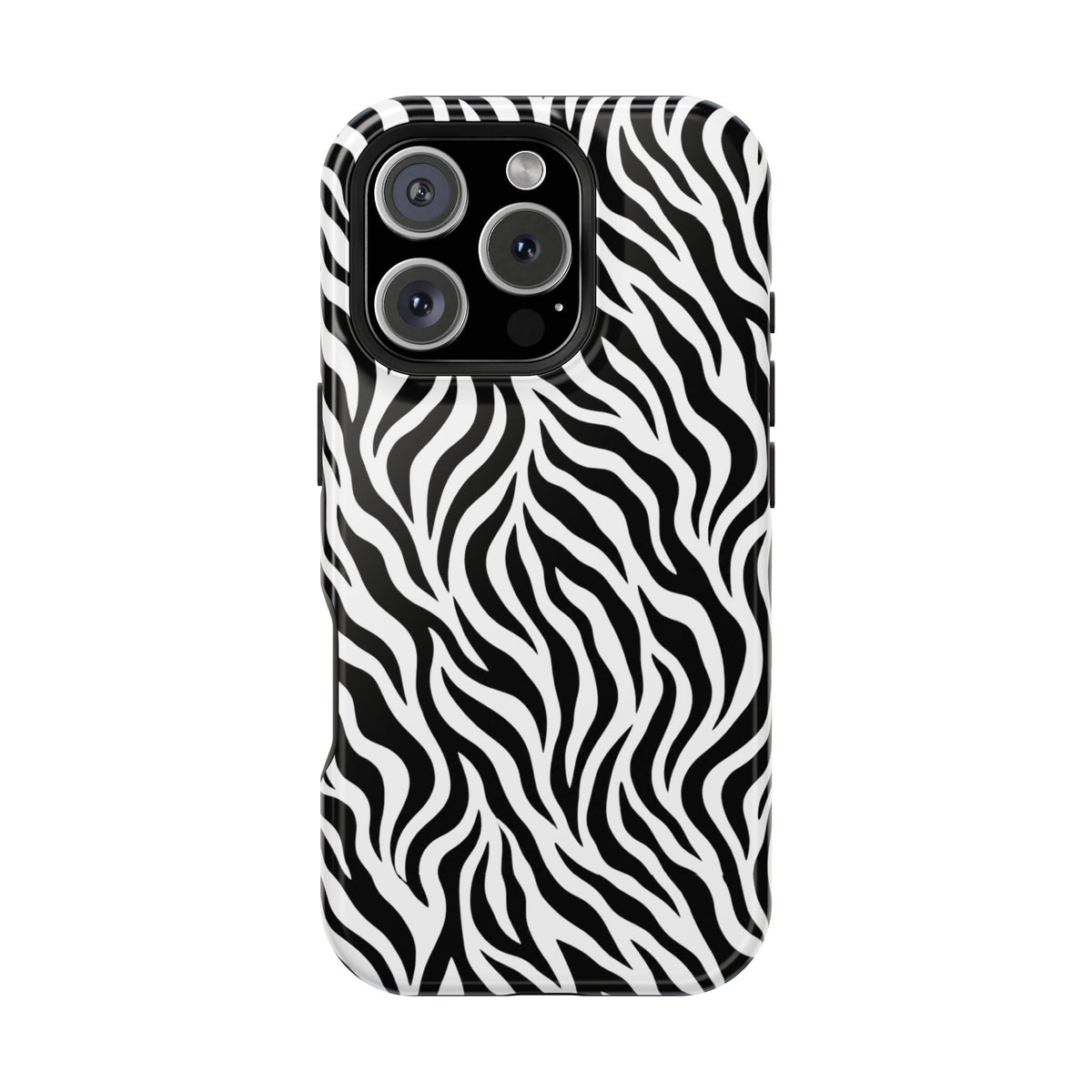 Zebra Print Magnetic Impact-Resistant Phone Case