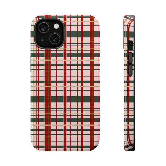 Darling Christmas Plaid Magnetic Impact-Resistant Phone Case