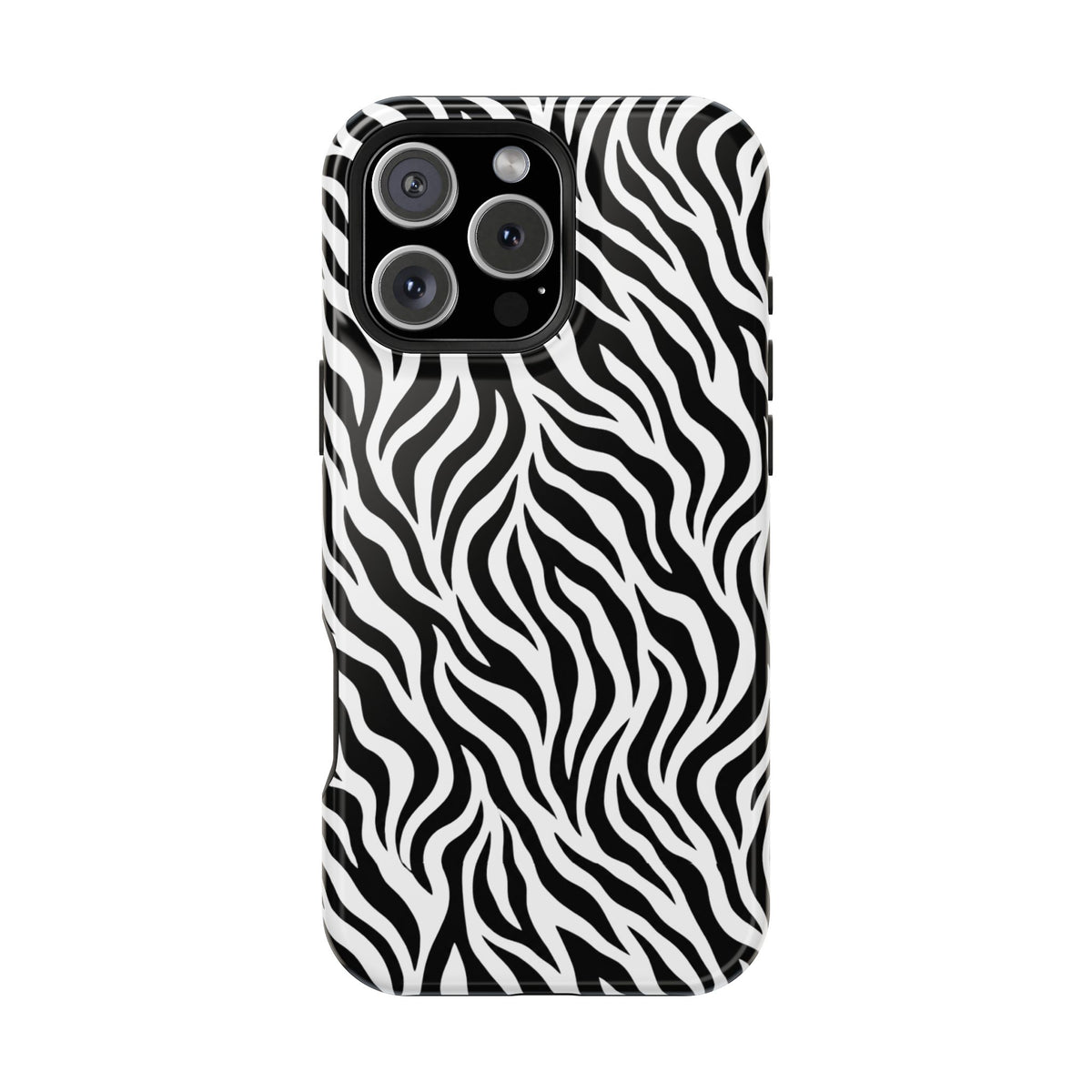 Zebra Print Magnetic Impact-Resistant Phone Case