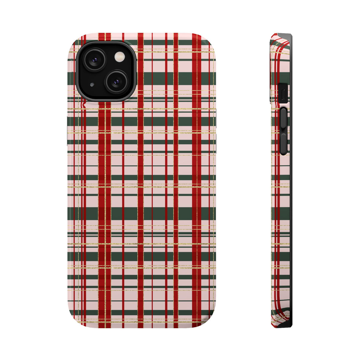Darling Christmas Plaid Magnetic Impact-Resistant Phone Case