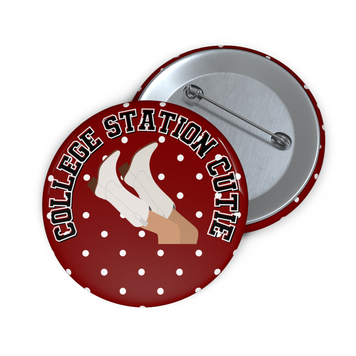 College Station Cutie Pin Button